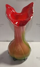 Ваза  винтажная разноцветная ,ручная работа (Стиль Мурано) - Biblion.shop 