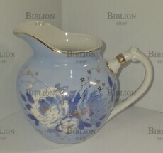 Молочник "Голубой пион" (Дулево, 1956-1960гг г, винтаж) - Biblion.shop 