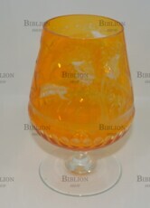 Бокал- ремер винтажный (Германия, 70-е годы,цветной хрусталь ,ручная работа) - Biblion.shop 