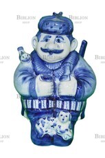 Штоф "Охотник на привале" (Гжель,фарфор,2002 г) - Biblion.shop 