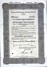 Акция Металлургические заводы 100 рейхсмарок (Германия,1943 г) - Biblion.shop 