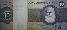 Банкнота 10 крузейро,  Бразилия (1970-1980 г. ) - Biblion.shop 