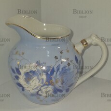 Молочник "Голубой пион" (Дулево, 1956-1960гг г, винтаж) - Biblion.shop 