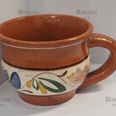 Кружка с узорами  (СССР,керамика,глазурь,роспись ) - Biblion.shop 