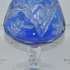 Винтажная ваза ремер (Германия, цветной хрусталь ,ручная работа) - Biblion.shop 