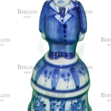 Статуэтка стопка перевертыш (Гжель,ручная роспись) - Biblion.shop 