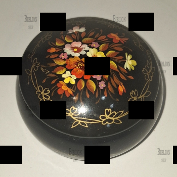 Шкатулка винтажная   с авторской росписью (СССР,металл,авторская подпись) - Biblion.shop 