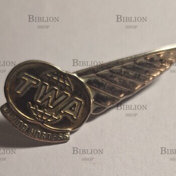 Значок США авиакомпания TWA  JUNIOR HOSTESS   - Biblion.shop 