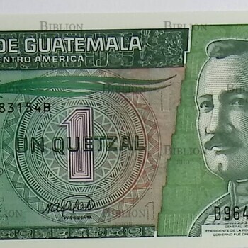 Банкнота Гватемала 1 кетцаль 2008 год - Biblion.shop 
