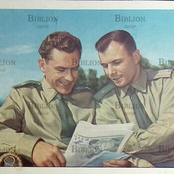 Летчики-космонавты Г.С. Титов и Ю.А. Гагарин (Почтовая фотооткрытка) - Biblion.shop 